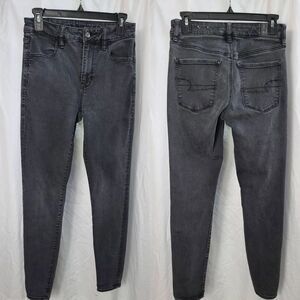 American Eagle 6 Regular Hi Rise Jegging Next level stretch vintage black faded
